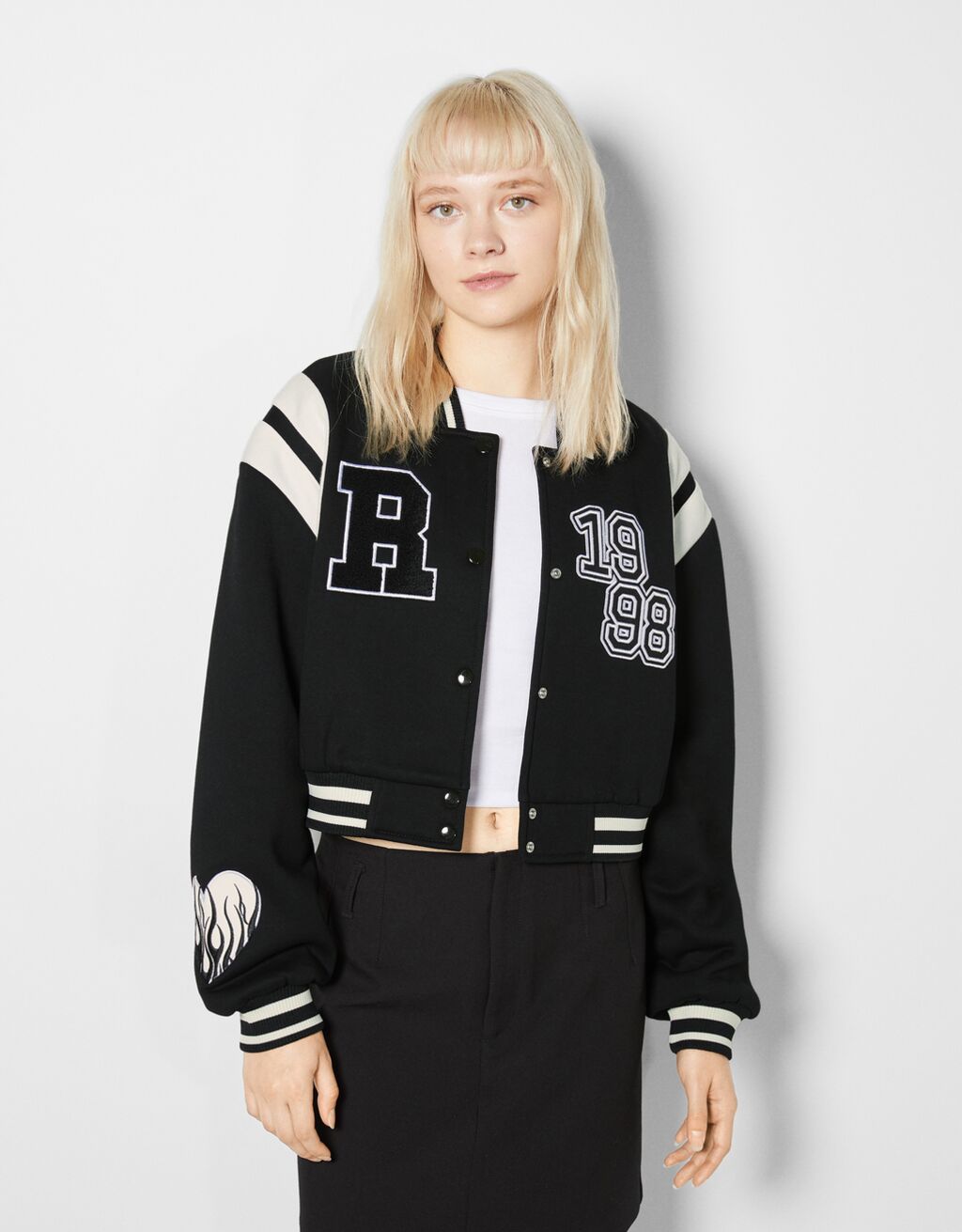 BERSHKA VARSITY JACKET