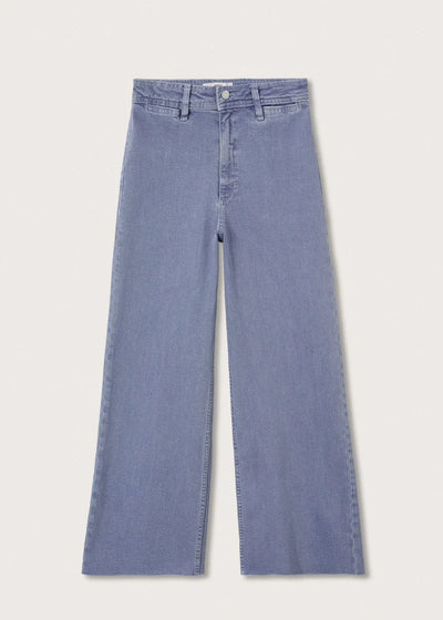 MANGO WIDE LEG DENIM PANTS