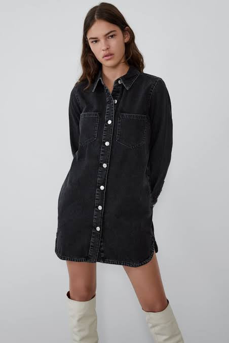 ZARA DENIM DRESS