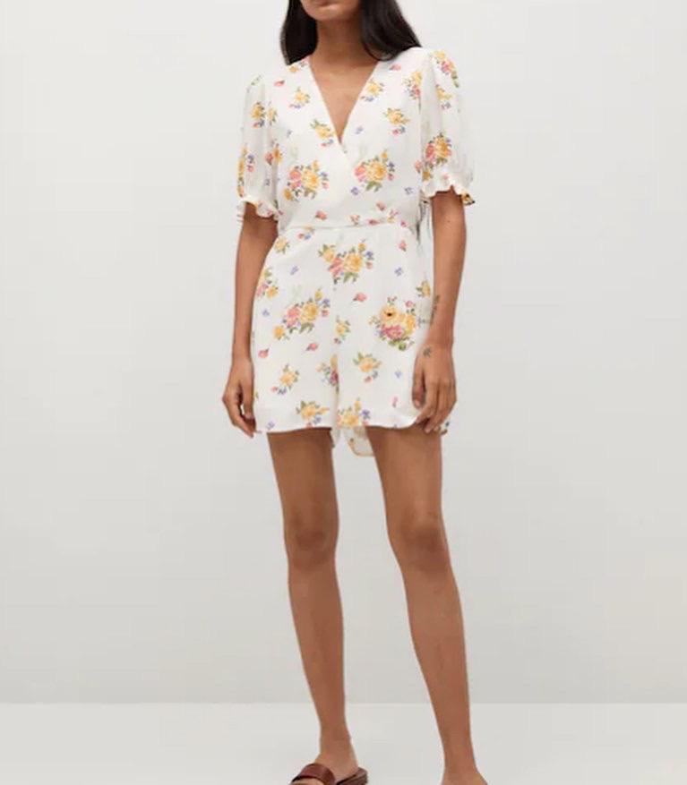 MANGO FLORAL PRINT PLAYSIUT