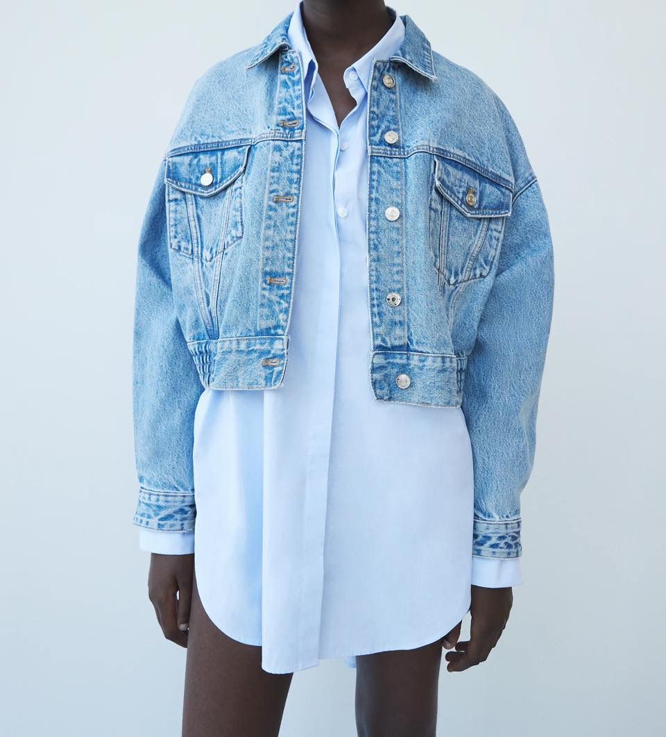 Zara Denim oversized Jacket